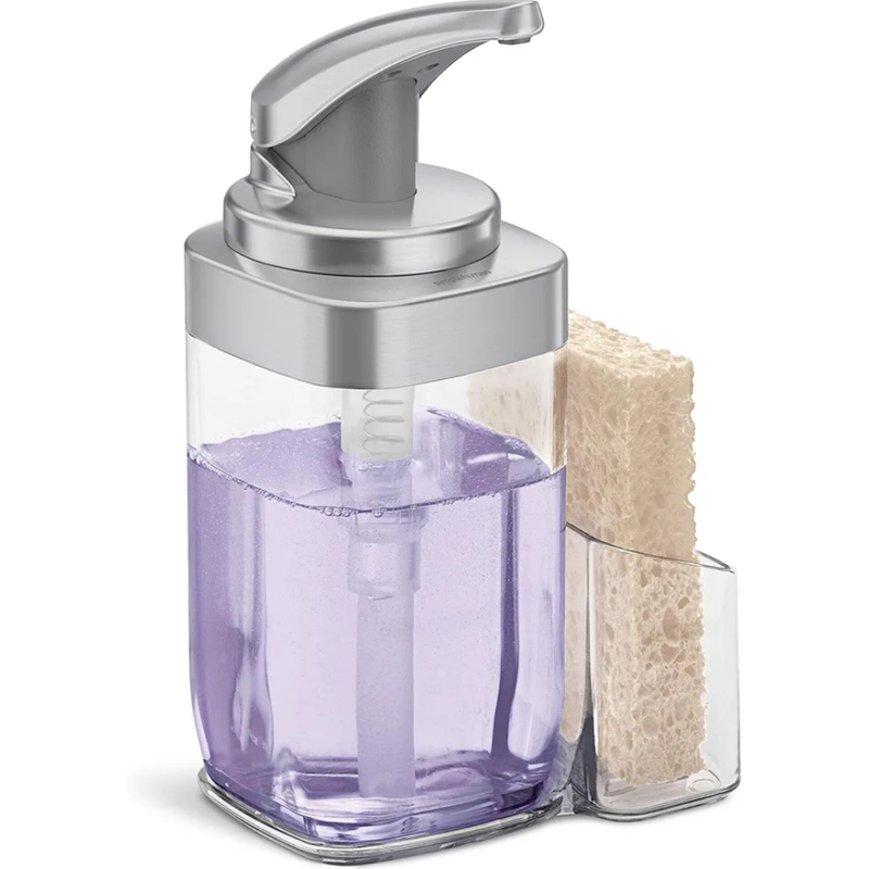 پمپ مایع ظرفشویی Simplehuman با جارو اسکاچی