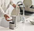 پمپ مایع اتومات شارژی Simplehuman با استند و جای اسکاچ