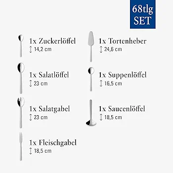 ست قاشق و چنگال 68 پارچه Villeroy & Boch Louis