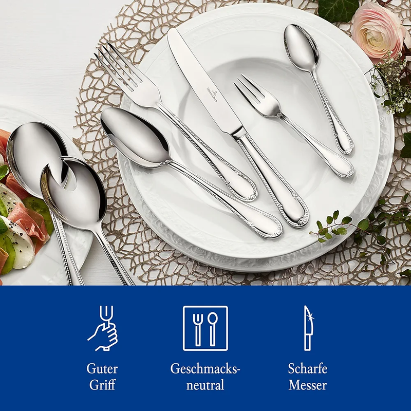 سرویس قاشق چنگال ۶۸ پارچه Villeroy & Boch مدل Mademoiselle