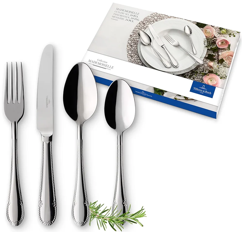 سرویس ۲۴ پارچه قاشق و چنگال Villeroy & Boch مدل Mademoiselle