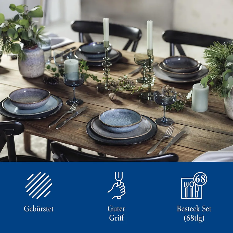 ست قاشق و چنگال ۶۸ پارچه Villeroy & Boch مدل Arthur Brushed