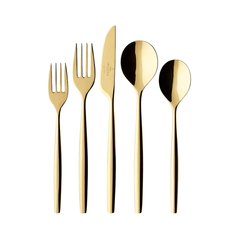 ست قاشق و چنگال 5 تکه Villeroy & Boch MetroChic d'Or