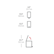 سطل پدالی باریک simplehuman مدل Slim