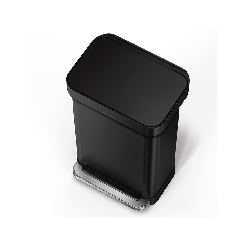 سطل زباله ۴۵ لیتری پدالی simplehuman- مشکی