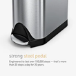 سطل زباله استیل Simplehuman مدل Butterfly