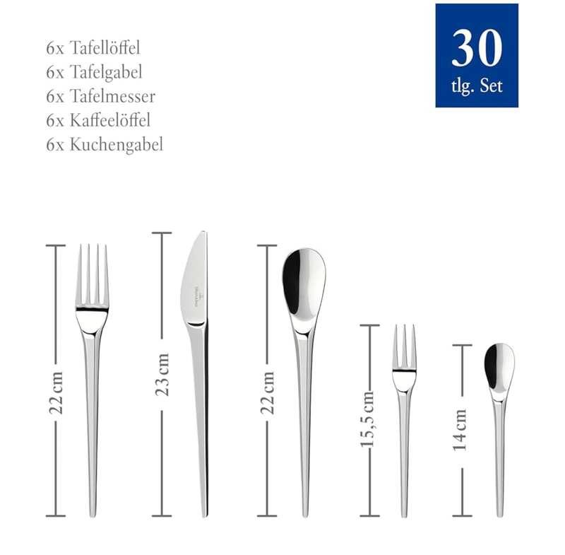 سرویس ۳۰ تکه قاشق و چنگال Villeroy & Boch