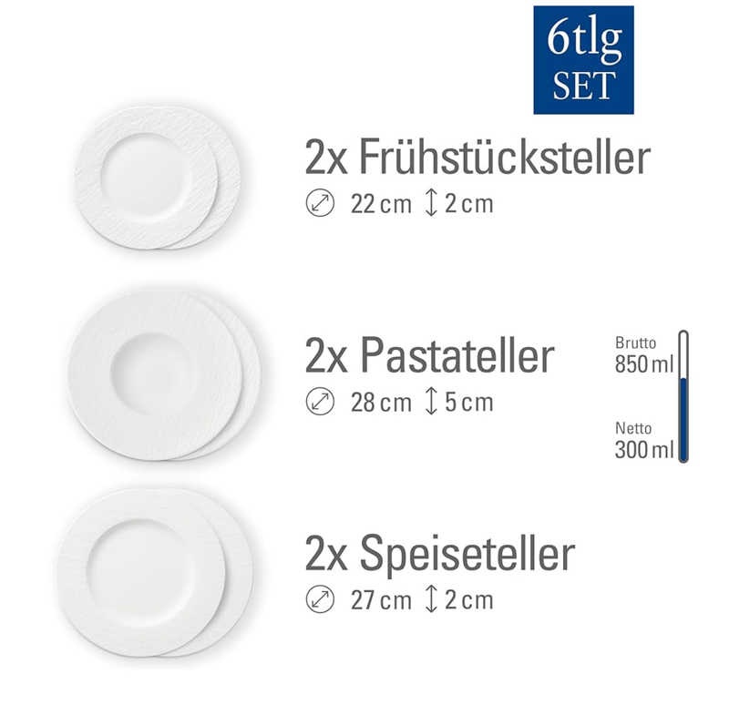 سرویس ۶ تکه بشقاب Villeroy & Boch 