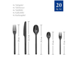 سرویس ۲۰ تکه قاشق و چنگال Villeroy & Boch Manufacture