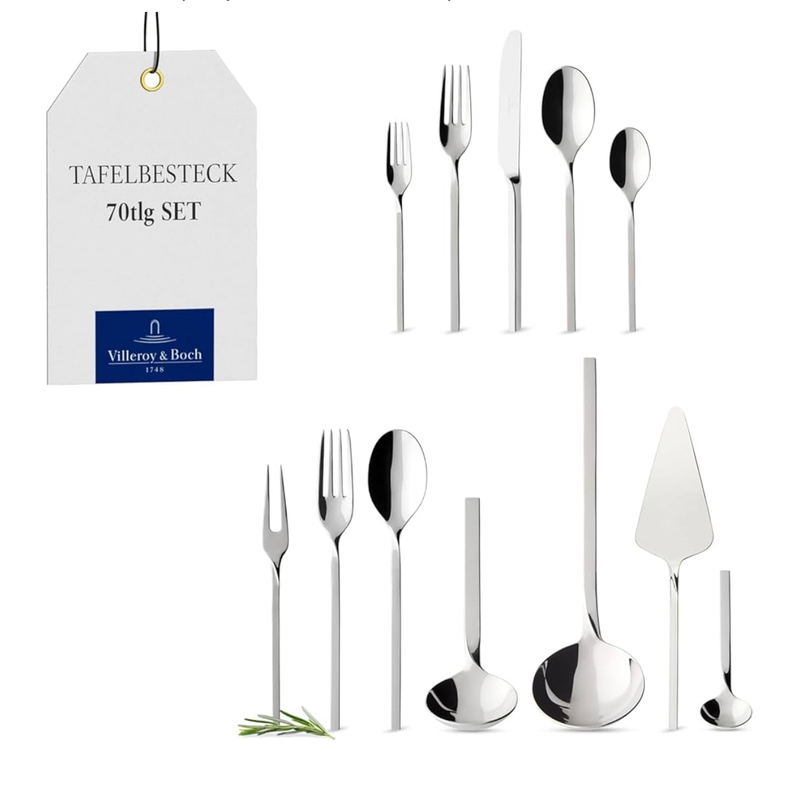 سرویس ۷۰ تکه قاشق و چنگال Villeroy & Boch NewWave