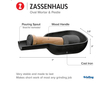 هاون و دسته‌ هاون چدنی Zassenhaus