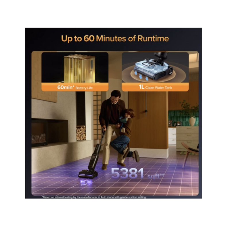 جارو و زمین‌شوی بخار و آب داغ روبوراک F25 Ultra