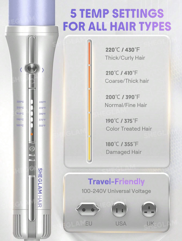 کرلی مو شیگلم مدل Airflow Pro 32mm