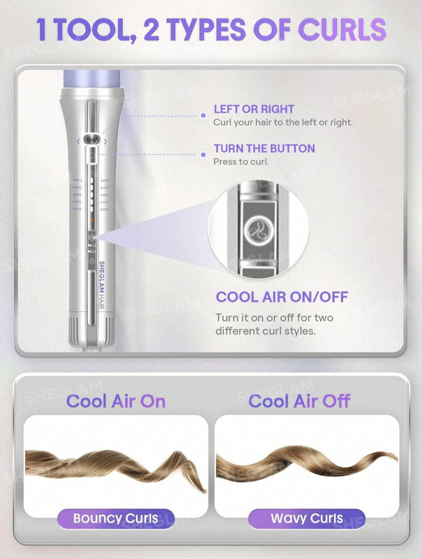 کرلی مو شیگلم مدل Airflow Pro 32mm