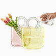 گلدان کیف شیشه ای
