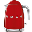کتری ساده Smeg - قرمز براق