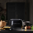 تستر ۲ اسلایس smeg - مشکی براق