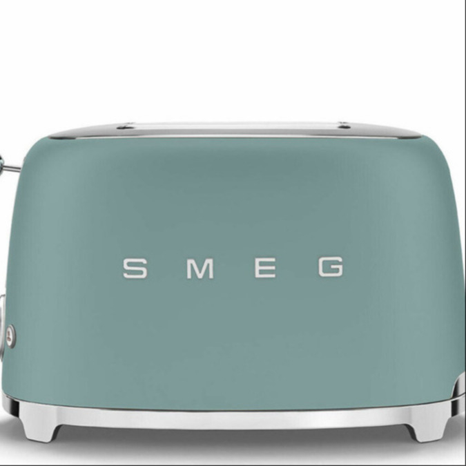تستر ۲ اسلایس smeg - سبز زمردی مات