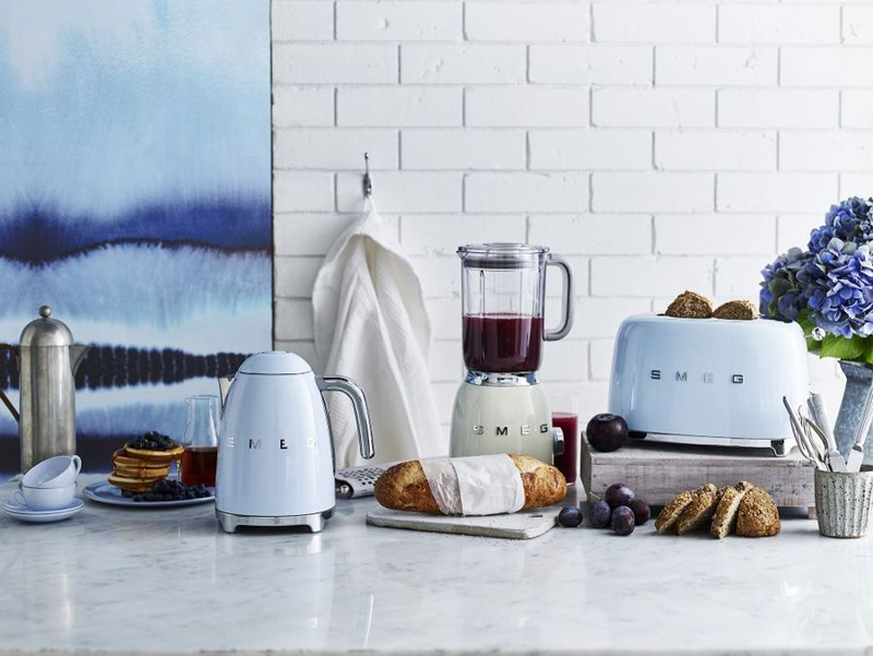 تستر ۲ اسلایس smeg - آبی پاستلی