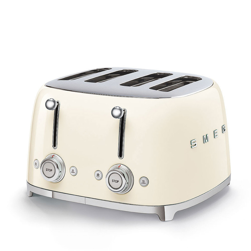 تستر ۴ اسلایس smeg مدل TSF03CRUK - کرمی