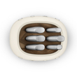 ست چاقو اورجینال Smeg - کرمی