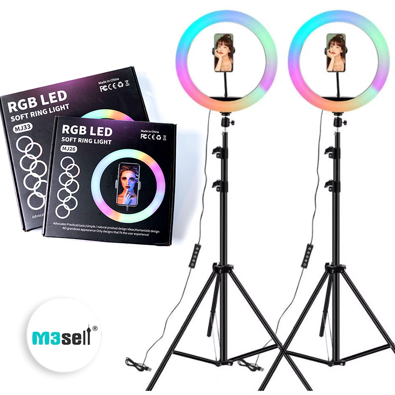 کیت نور فضایی M3 RGB KIT 2 ( حاوی 2 عدد رینگ لایت RGB )