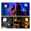 نور فلات Pro LED U600 RGB + حاوی باطری و شارژر و کنترل ( اورجینال )