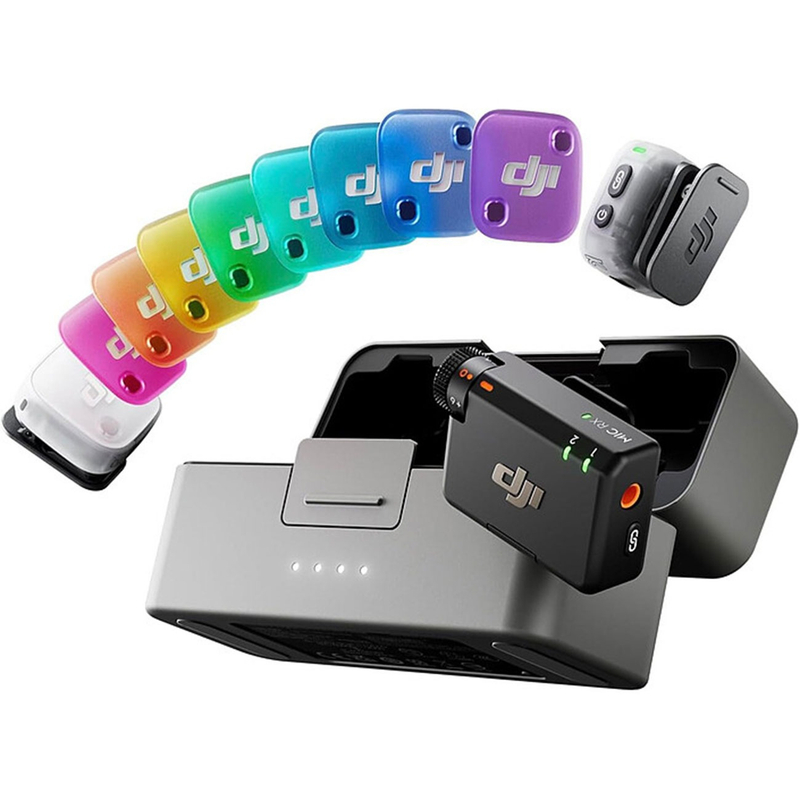 ست میکروفن بی سیم دی جی آی مدل Mic Mini 2 دوکاربره با درگاه اتصال Type-c