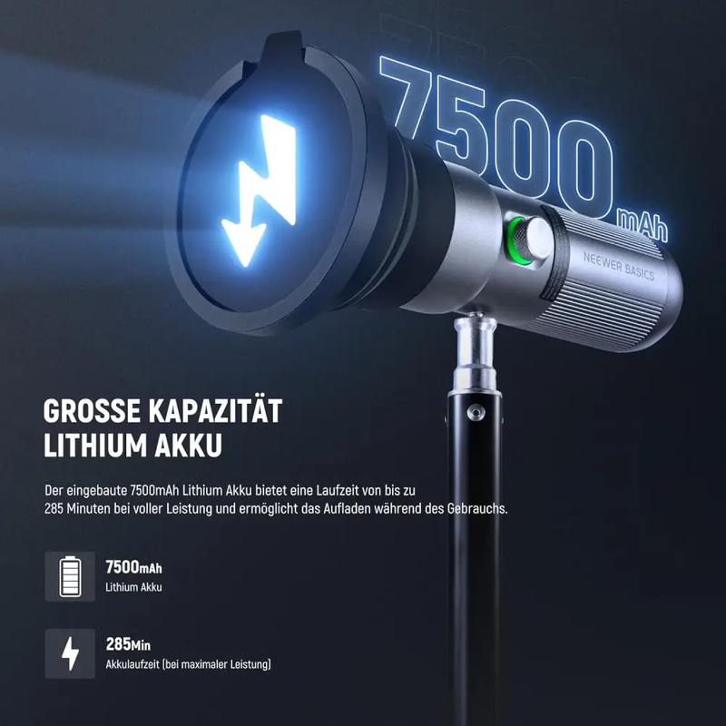 اسنوت نیور NEEWER Basics FL10 RGB Photography Torch LED Spotlight