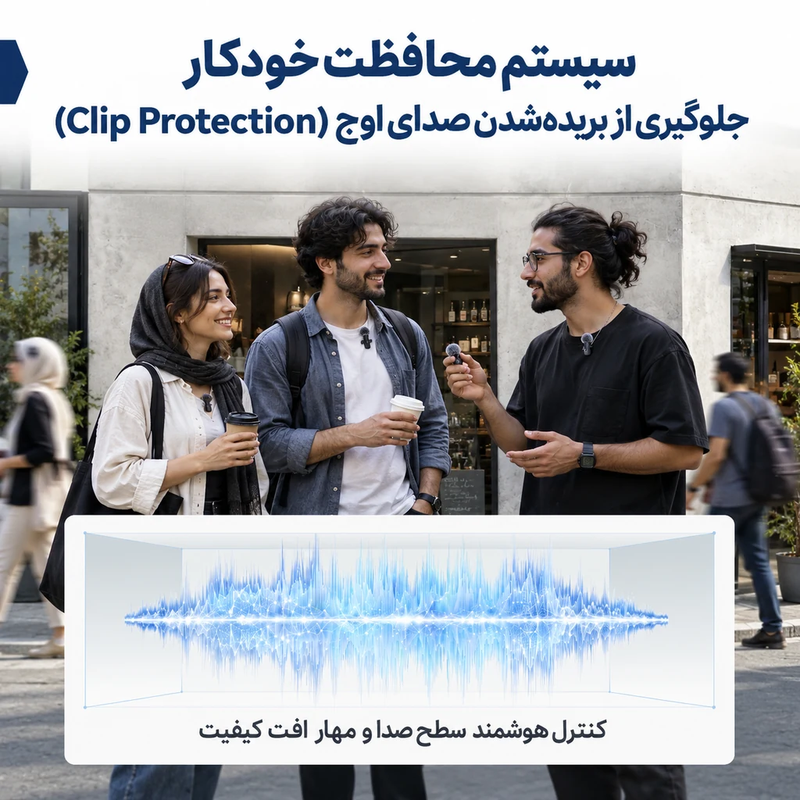 میکروفون بی‌سیم هالی لند Hollyland LARK M3 Combo 2TX & 2RX ( نسخه Combo )