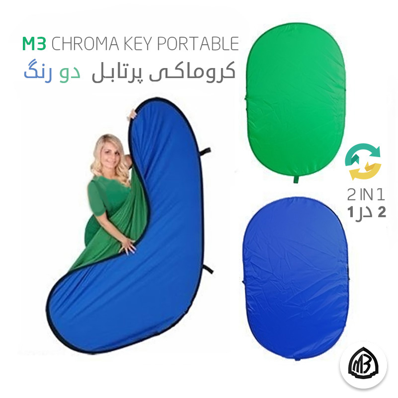 فون کروماکی پرتابل سبز آبی ( خارجی 100% کتان )