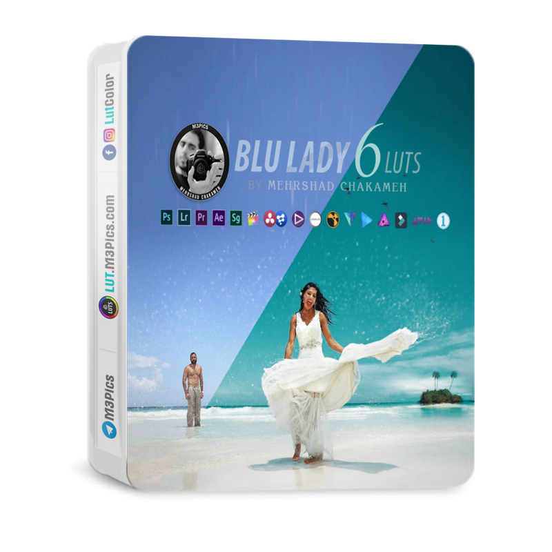 رنگ سینمایی Blu Lady LUT 6