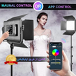 کیت 2 عددی نور سینمایی حرفه ای GVM مدل GVM 880RS RGB Led Video Light Kit