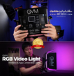 کیت 2 عددی نور سینمایی حرفه ای GVM مدل GVM 880RS RGB Led Video Light Kit