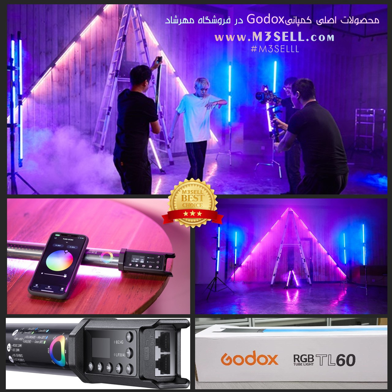 نور باتومی گودکس Godox TL60 RGB Tube Light