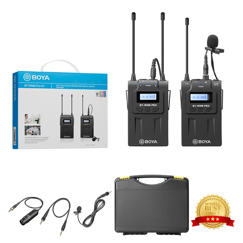 میکروفون بی سیم بویا مدل Boya BY-WM8 Pro-K1 ( اصلی )