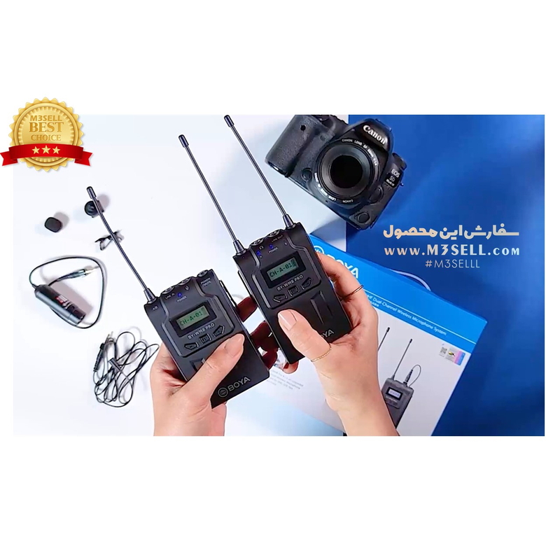 میکروفون بی سیم بویا مدل Boya BY-WM8 Pro-K1 ( اصلی )
