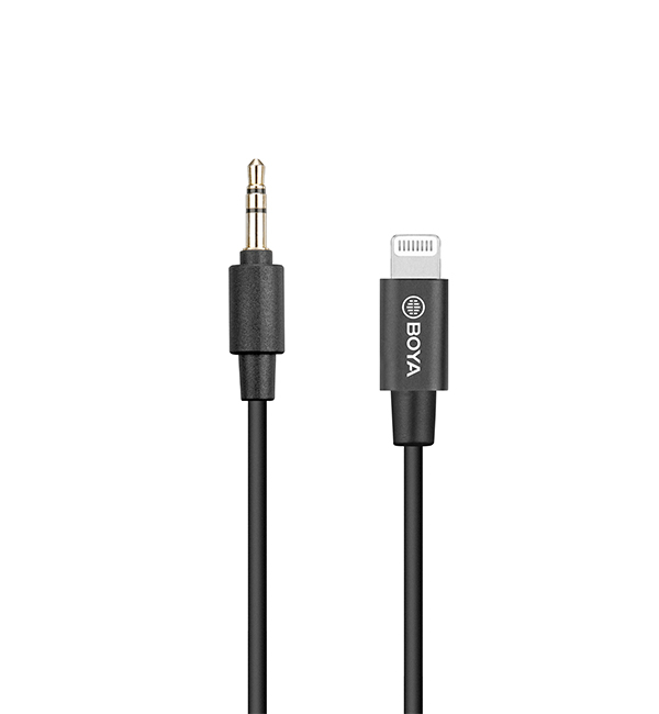کابل تبدیل میکروفن بویا Boya BY K1 ( تبدیل 3.5mm به Lightning )