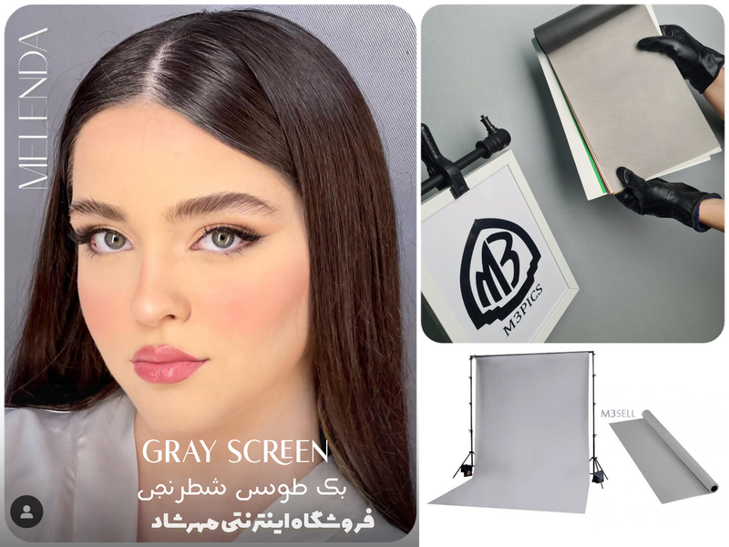 فون طوسی روشن خاکستری ( ضد چروک خارجی )