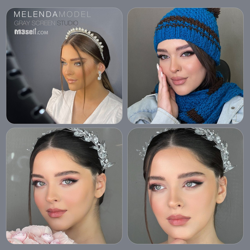 فون عکاسی طوسی 2x3 ( مخمل اروپایی )