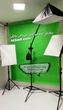 پرده سبز کروماکی ( پایه دیواری - سقفی )