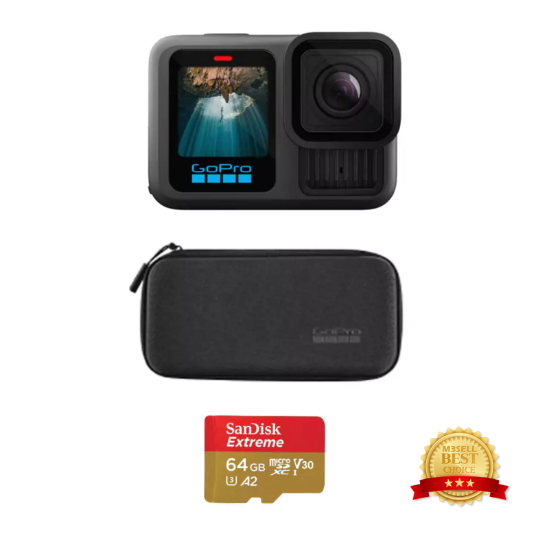 دوربین گوپرو Gopro HERO 13 Black به همراه کیف و مموری 64 گیگ سرعت بالا Sandisk