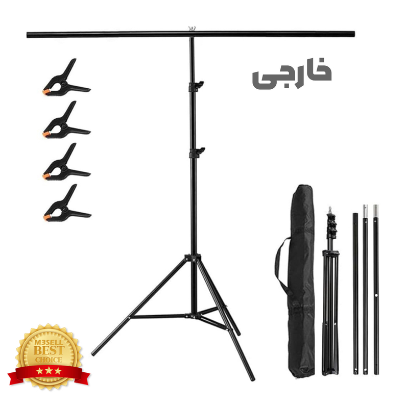 پایه فون عکاسی T شکل خارجی ( به همراه 4 گیره و کیف مخصوص )