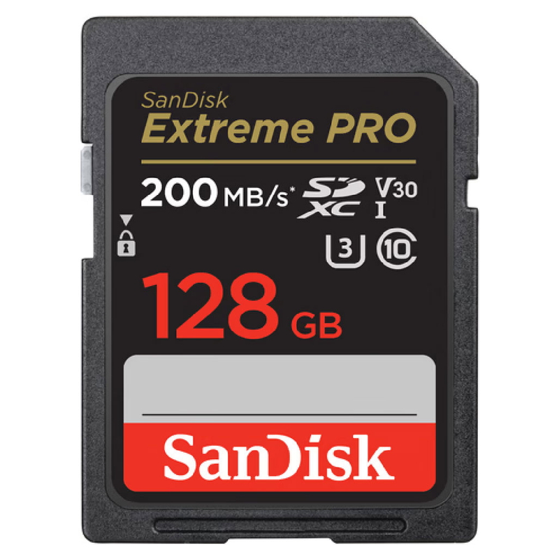 کارت حافظه SanDisk 128GB Extreme PRO 200MB/s ( گارانتی دار )