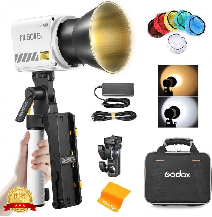 نور سینمایی ورژن 2 گودکس Godox ML60II Bi LED Video Light ( گارانتی یکساله )