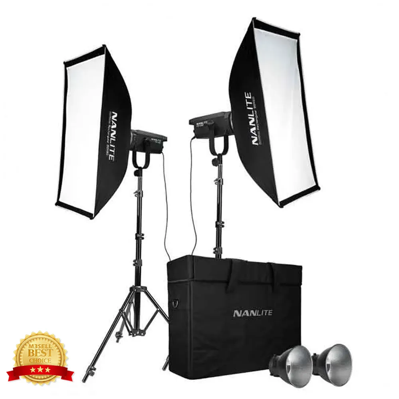  کیت 2 تایی نور ثابت نانلایت Nanlite FS-150B همراه دو عدد سه پایه دو عدد سافت باکس