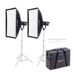 کیت 2 تایی نور ثابت نانلایت Nanlite FS-300B همراه کیف و سه پایه و سافت باکس