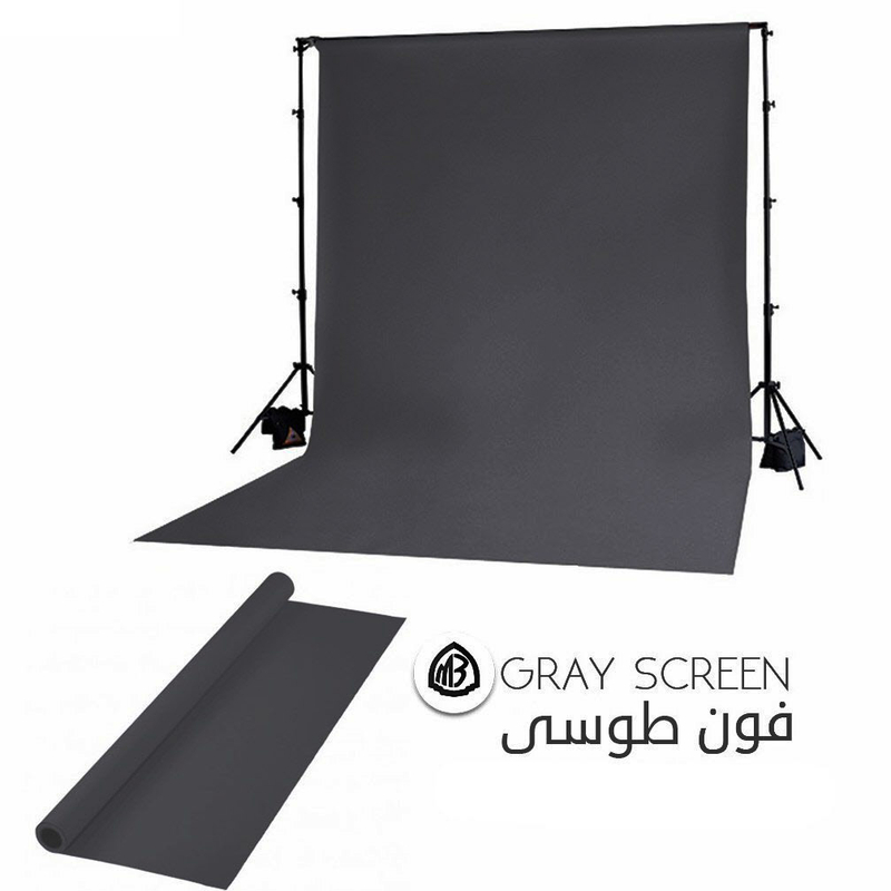 فون عکاسی طوسی تیره دودی ( شطرنجی خارجی ) نوک مدادی - ذغالی