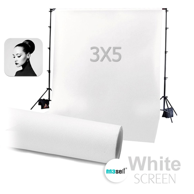 فون بک گراند مخمل سفید سایز ۳x۵ متر