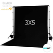 فون بک گراند مشکی مخمل Black Velvet Backdrop 3x5